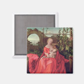 Maagd en kind 'Madonna met de Iris', 1508 Magneet (Voorkant / Achterkant)