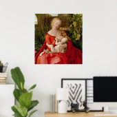 Maagd en kind 'Madonna met de Iris', 1508 Poster (Thuiskantoor)
