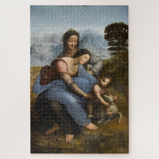 Maagd en kind met de heilige Anna – Leonardo da Vi Legpuzzel (Verticaal)