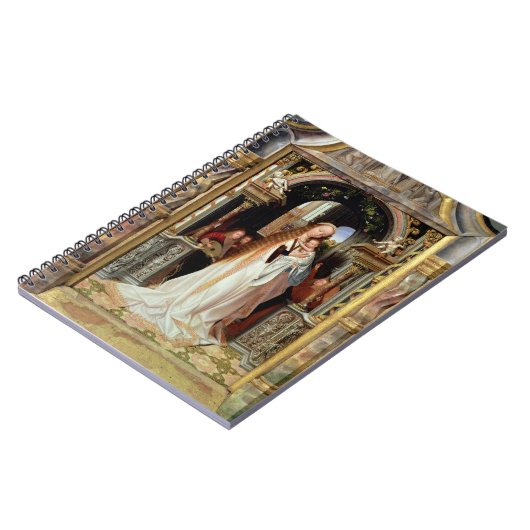 Maagd en Kind met Drie Angels, centraal paneel Notitieboek (Linkerzijde)