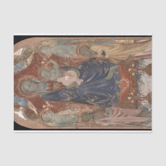 Maagd en kind met Sint-John, Rosello Franchi Tissuepapier (Voorkant)