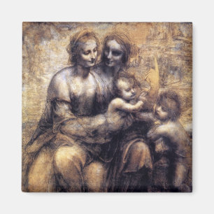 Maagd en kind met St. Anne sketch Magneet
