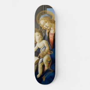 Maagd en kind skateboard