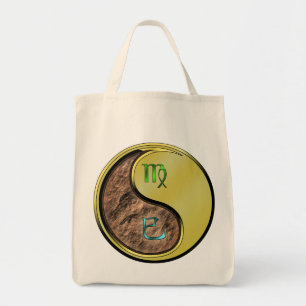 Maagd en metalen slang tote bag