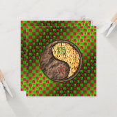 Maagd en vuur tijger kaart (Voorkant / Achterkant in situ)