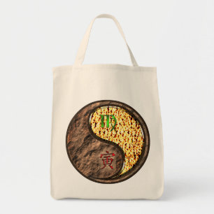 Maagd en vuur tijger tote bag
