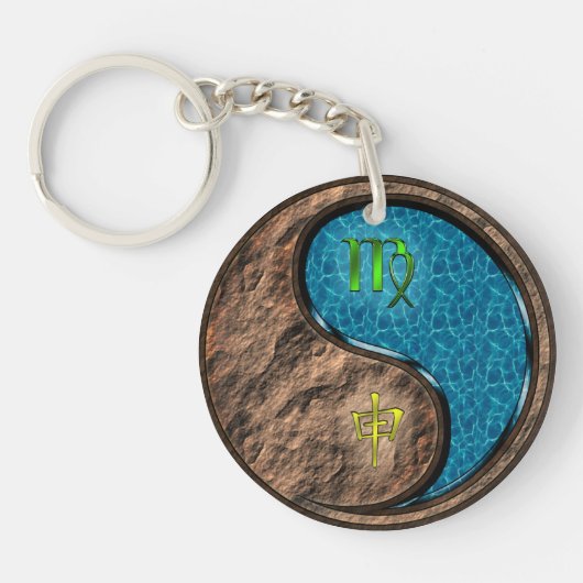 Maagd en wateraap sleutelhanger (Voorkant)