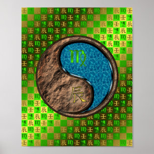 Maagd en Waterdraak Poster