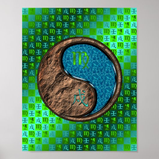 Maagd en Waterhond Poster (Voorkant)