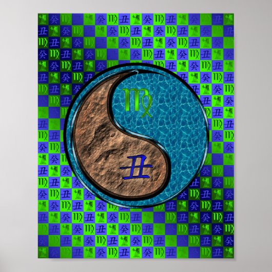 Maagd en wateros poster (Voorkant)