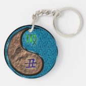 Maagd en wateros sleutelhanger (Achterkant)