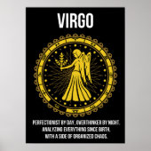 Maagd - Horoscoop, Grappige Zodiac Teken Humor Poster (Voorkant)
