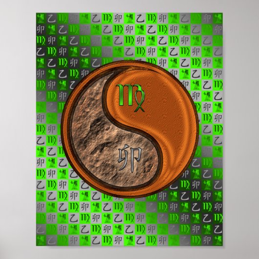 Maagd & Hout Konijn Poster (Voorkant)