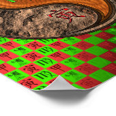 Maagd & Hout Tijger Poster (Hoek)