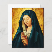 Maagd in gebed van Riga (Voorkant / Achterkant)