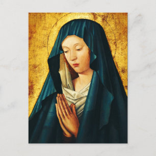 Maagd in gebed van Riga Briefkaart