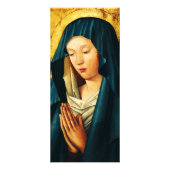 Maagd in gebed van Riga Reclamekaart (Voorkant)