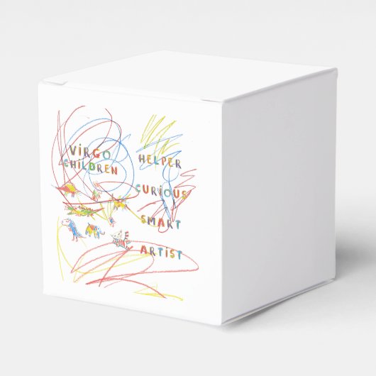 Maagd Kinderfeestje Bedankdoosjes (Voorkant Zijde)