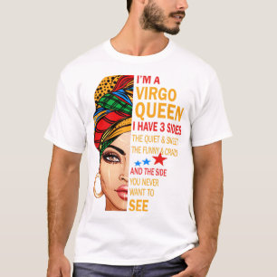 Maagd koningin Ik heb 3 kanten cadeau grappig geze T-shirt