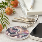 Maagd Kosmische Hemelse Zodiac Sleutelhanger (Voorkant Rechts)