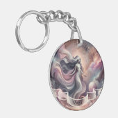 Maagd Kosmische Hemelse Zodiac Sleutelhanger (Voorkant Links)