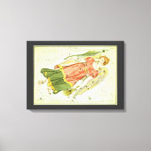 Maagd Maagd  Constellatie Urania's Mirror Canvas Afdruk (Voorkant)