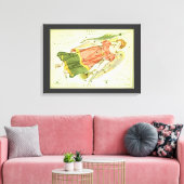 Maagd Maagd  Constellatie Urania's Mirror Canvas Afdruk (Insitu (Woonkamer))