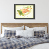 Maagd Maagd  Constellatie Urania's Mirror Canvas Afdruk (Insitu (Slaapkamer))