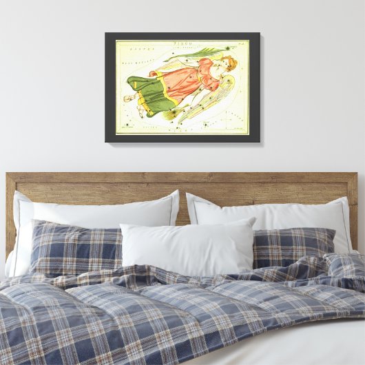 Maagd Maagd  Constellatie Urania's Mirror Canvas Afdruk (Insitu (Slaapkamer))