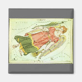 Maagd Maagd  Constellatie Urania's Mirror Magneet (Voorkant)