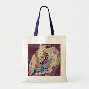 Maagd (Maagd), Gustav Klimt, Vintage Art Nouveau Tote Bag