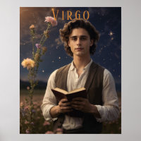 Maagd Mannelijk Astrologisch Poster