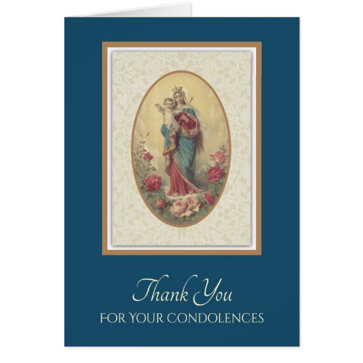 Maagd Maria bedankt medeleven (Voorkant)