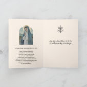 Maagd Maria bidt katholiek Kaart (Binnen)