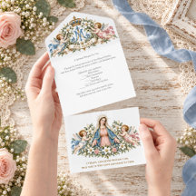 Maagd Maria & Cherubijnen Katholieke spirituele bo