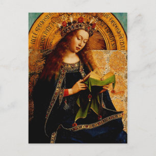 Maagd Maria door Jan van Eyck Briefkaart