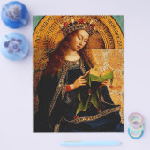 Maagd Maria door Jan van Eyck Flyer (Enkel)