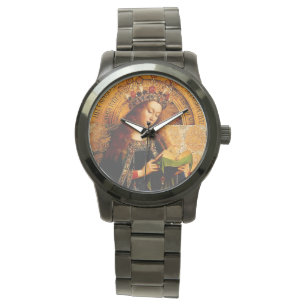 Maagd Maria door Jan van Eyck Horloge