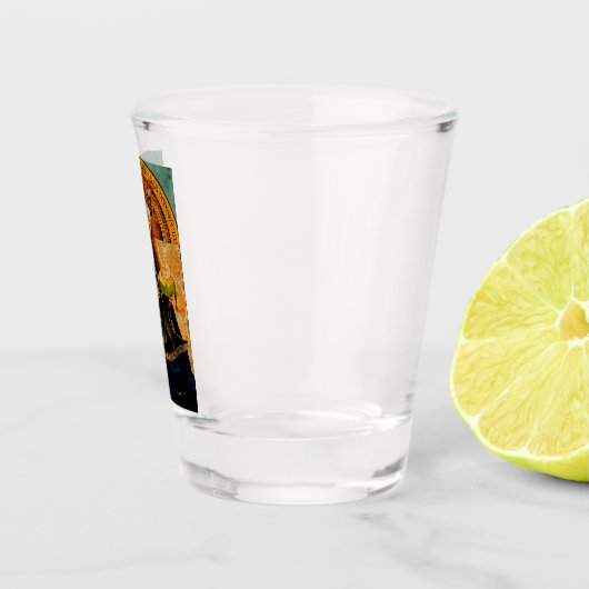 Maagd Maria door Jan van Eyck Shot Glas (Rechts)