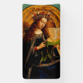 Maagd Maria door Jan van Eyck Spandoek (Verticaal)