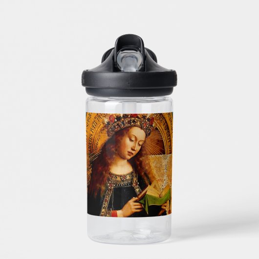 Maagd Maria door Jan van Eyck Waterfles (Voorkant)