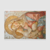 Maagd Maria en Baby Jesus 3 Decoupage papier (Voorkant)