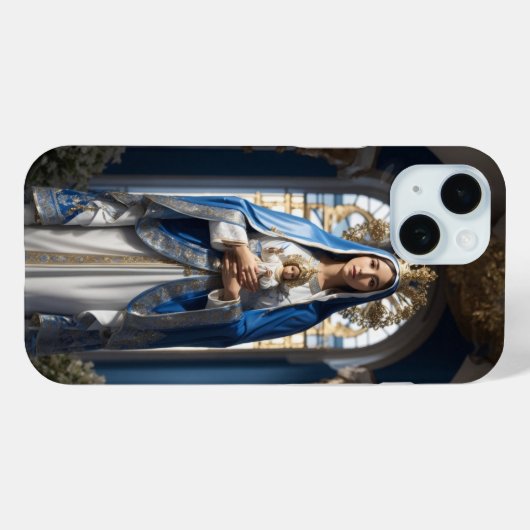 Maagd Maria en Baby Jezus Case-Mate iPhone Case (Achterkant (horizontaal))