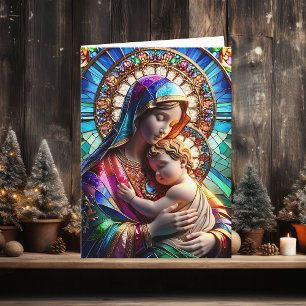 Maagd Maria en Baby Jezus Kerst van de godsdiens Kaart