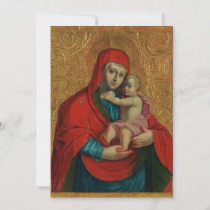 Maagd Maria en het kind Jezus door Jan Rombauer Kaart