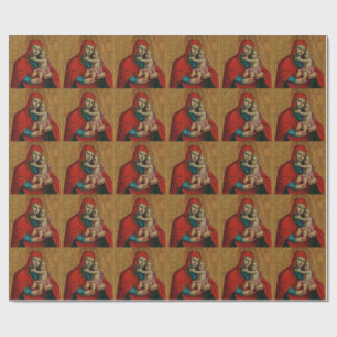 Maagd Maria en het kind Jezus van Jan Rombauer Cadeaupapier