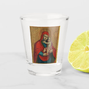 Maagd Maria en het kind Jezus van Jan Rombauer Shot Glas