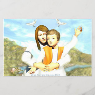 Maagd Maria en het Kindje Jezus    Flyer