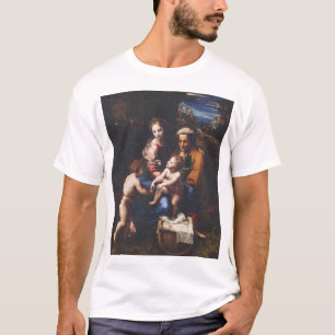 Maagd Maria en kind met Johannes de Doper T-shirt