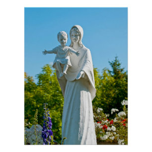 Maagd Maria en kindje Jezus in Remagen Perfect Poster